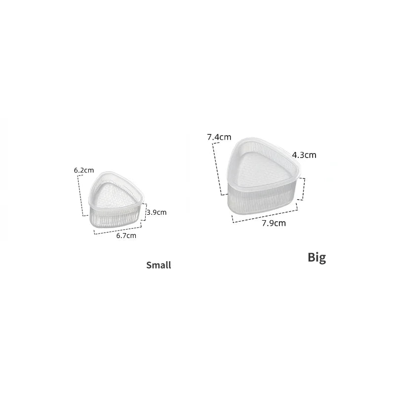 2/5pcs Plastic DIY Sushi Mold Onigiri Triangular Rice Ball Food Press Mould Sushi Maker Tool Kimbap Bento Kitchen Accessories