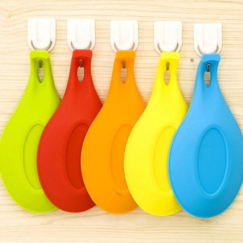 Gadgets Silicone Multipurpose Spoon Rest Mat Holder for Tableware Kitchen Utensil Supplies Accessories