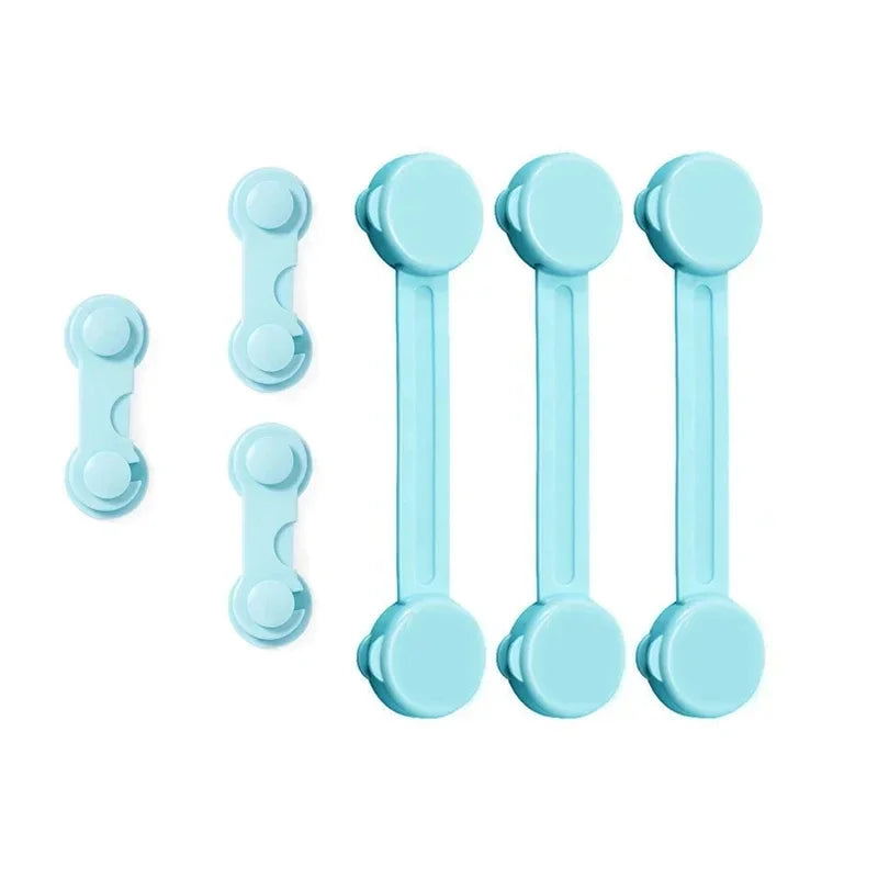 4/6Pcs/Lot Child Lock Protection Of Children Baby Drawer Anti-opening Cabinet Door Refrigerator Anti-pinch Safety Lock Buckle