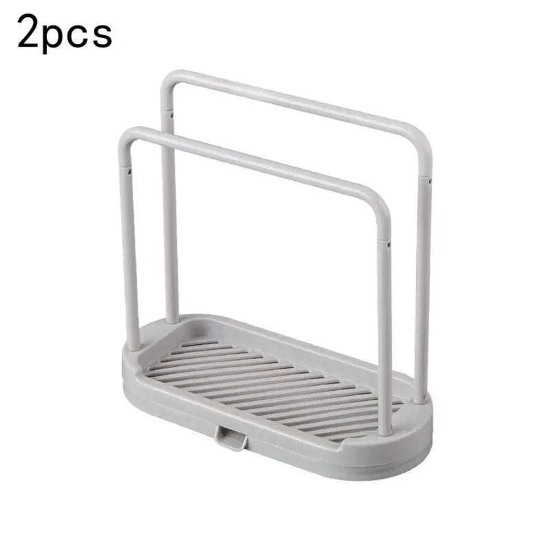 1/2/3PCS Kitchen Rag Drain Stand Kitchen Accessories Sink Drainage Shelf Sink Drain Storage Basket for Sponge Rag Wire Ball