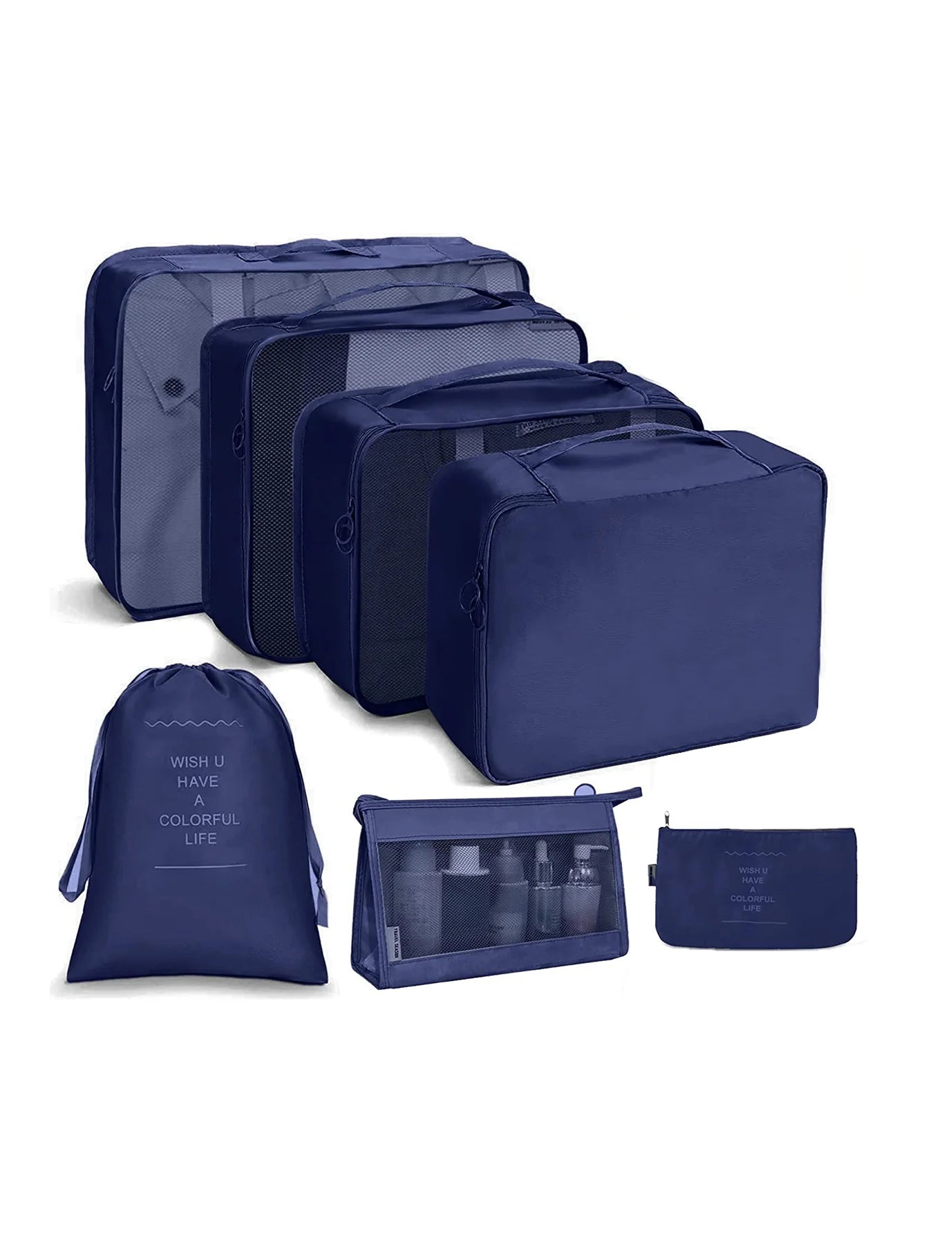 7/8/9/10 Pcs Set Travel Organizer Storage Bags Suitcase Packing Cubes Set Cases Portable Luggage Clothes Shoe Tidy Pouch Folding
