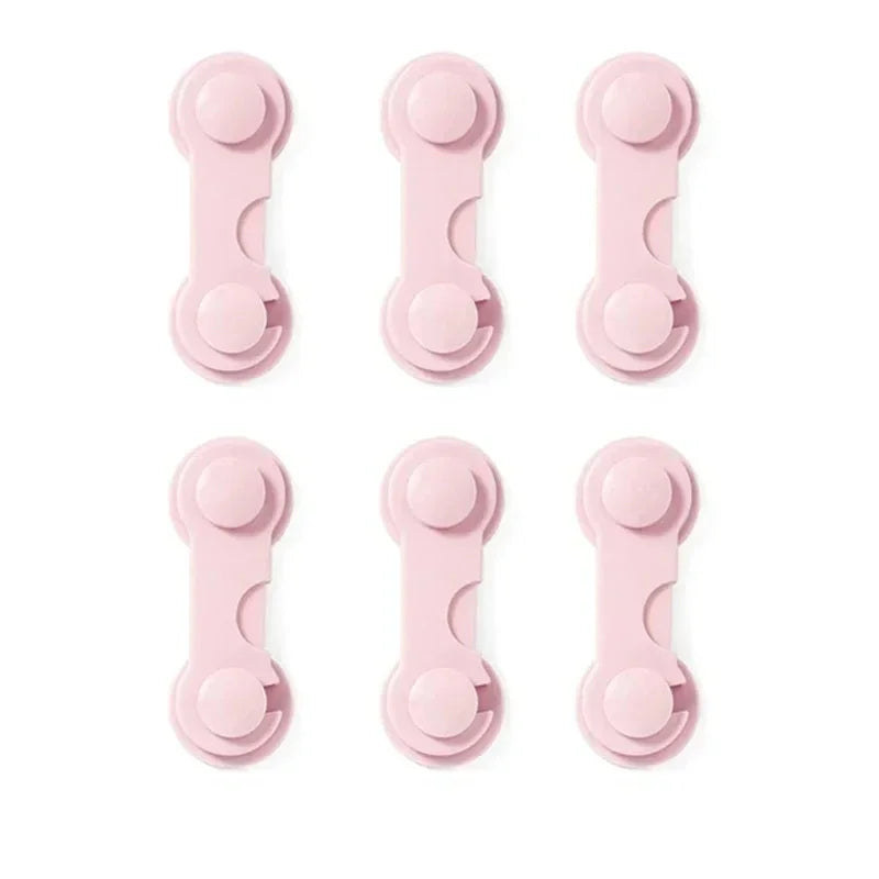 4/6Pcs/Lot Child Lock Protection Of Children Baby Drawer Anti-opening Cabinet Door Refrigerator Anti-pinch Safety Lock Buckle