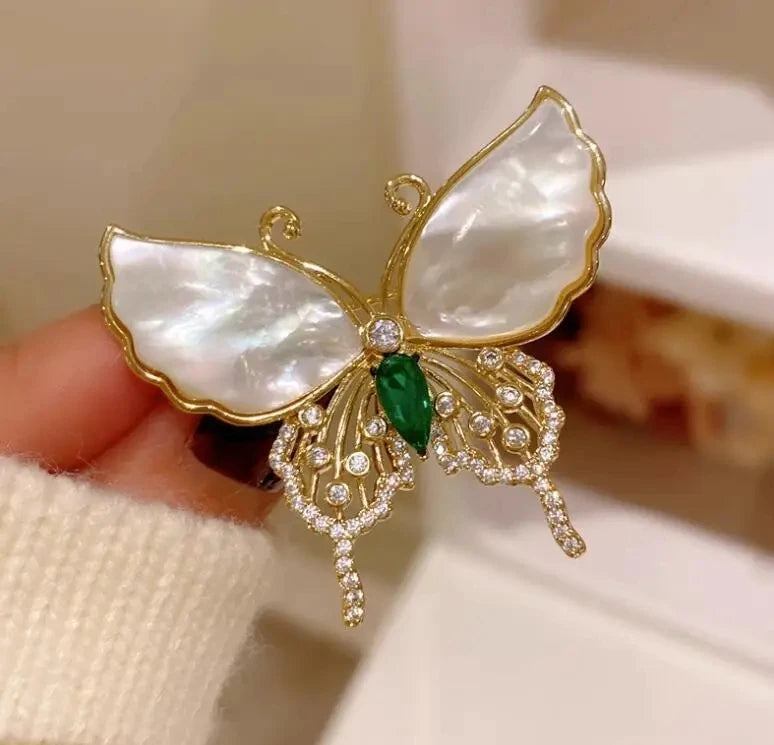 Fashion Crystal Red Cherry Brooches For Women Clothing Cute Alloy Crystal Fruit Enamel Pins Party Jewelry Gifts