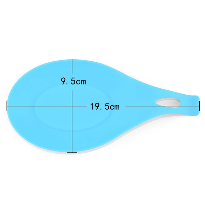 Gadgets Silicone Multipurpose Spoon Rest Mat Holder for Tableware Kitchen Utensil Supplies Accessories