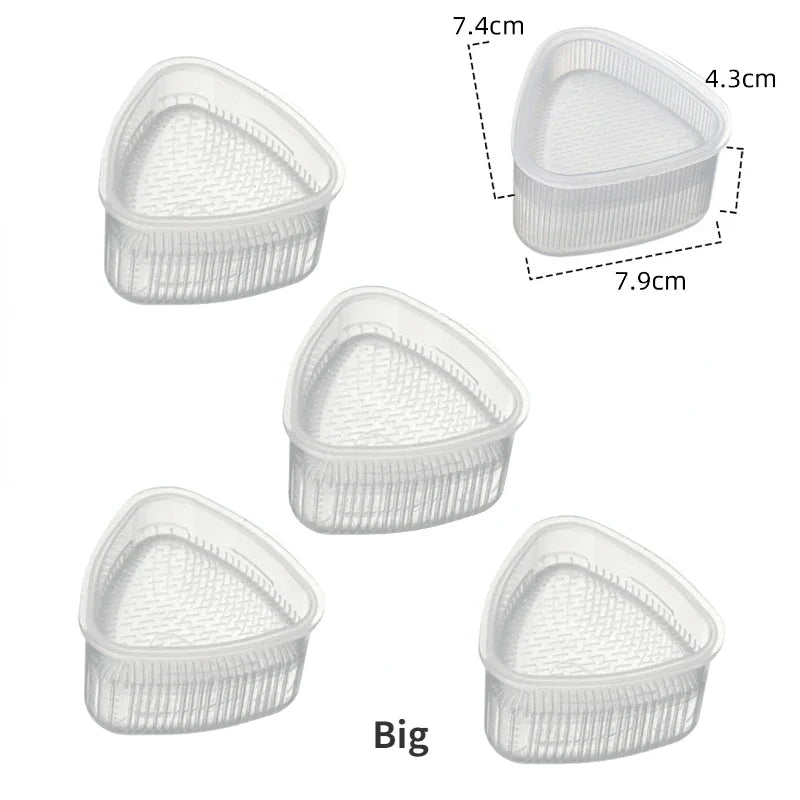2/5pcs Plastic DIY Sushi Mold Onigiri Triangular Rice Ball Food Press Mould Sushi Maker Tool Kimbap Bento Kitchen Accessories
