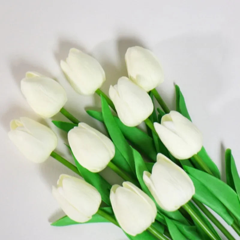 1/3/5PCS Tulips Artificial Flowers Real Touch Flowers Tulip Bouquet Decor Fake Tulips Flower for Home Wedding Decorations