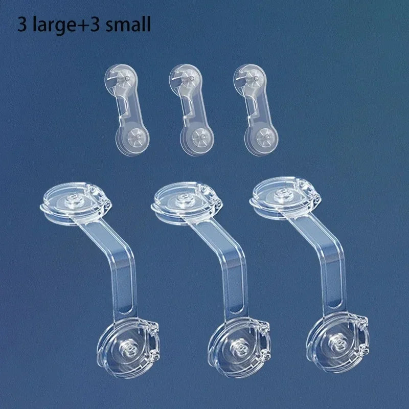 4/6Pcs/Lot Child Lock Protection Of Children Baby Drawer Anti-opening Cabinet Door Refrigerator Anti-pinch Safety Lock Buckle