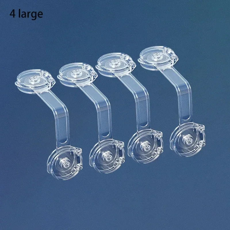 4/6Pcs/Lot Child Lock Protection Of Children Baby Drawer Anti-opening Cabinet Door Refrigerator Anti-pinch Safety Lock Buckle