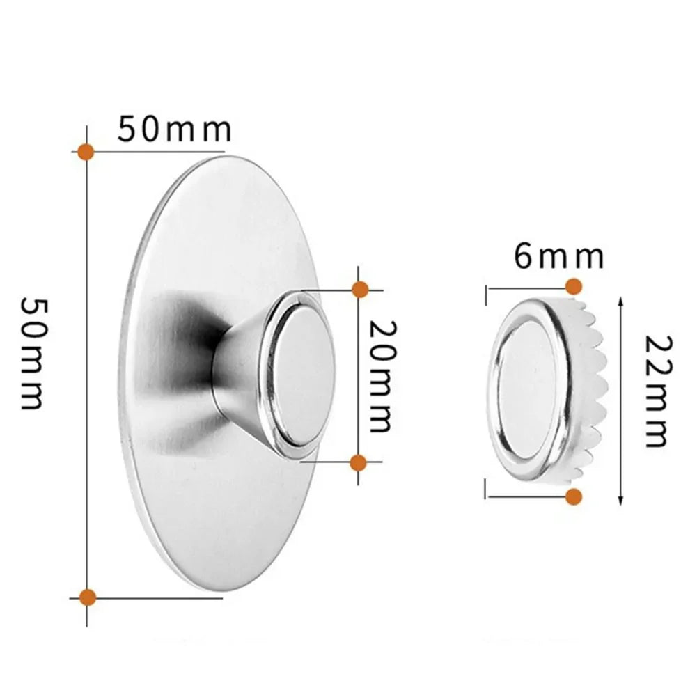 1 PC Portable New Magnetic Soap Holder 2.2*0.6cm Stainless Steel Dispenser Kitchen Bathroom Wall Mounted