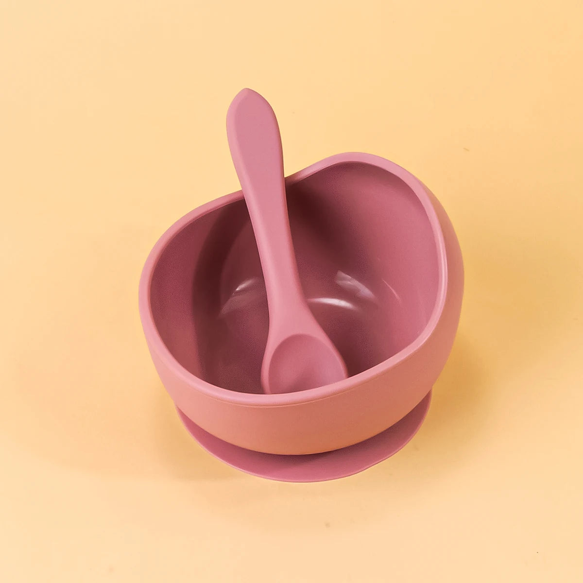 2PC Silicone Sucker Bowl Feeding Tableware for Infant and Young Training Learning To Eat Bowls and Baby Supplementary Food Bowls