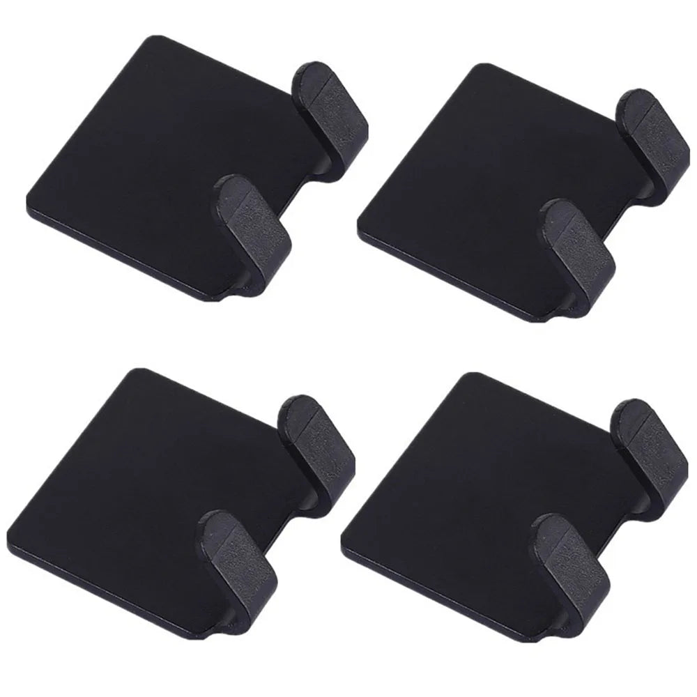 2/4PCS Adhesive Razor Holder Wall Mounted Bathroom For Shower Hook Rack Gillette Shaver Shaving Holder Black Plastic Hook