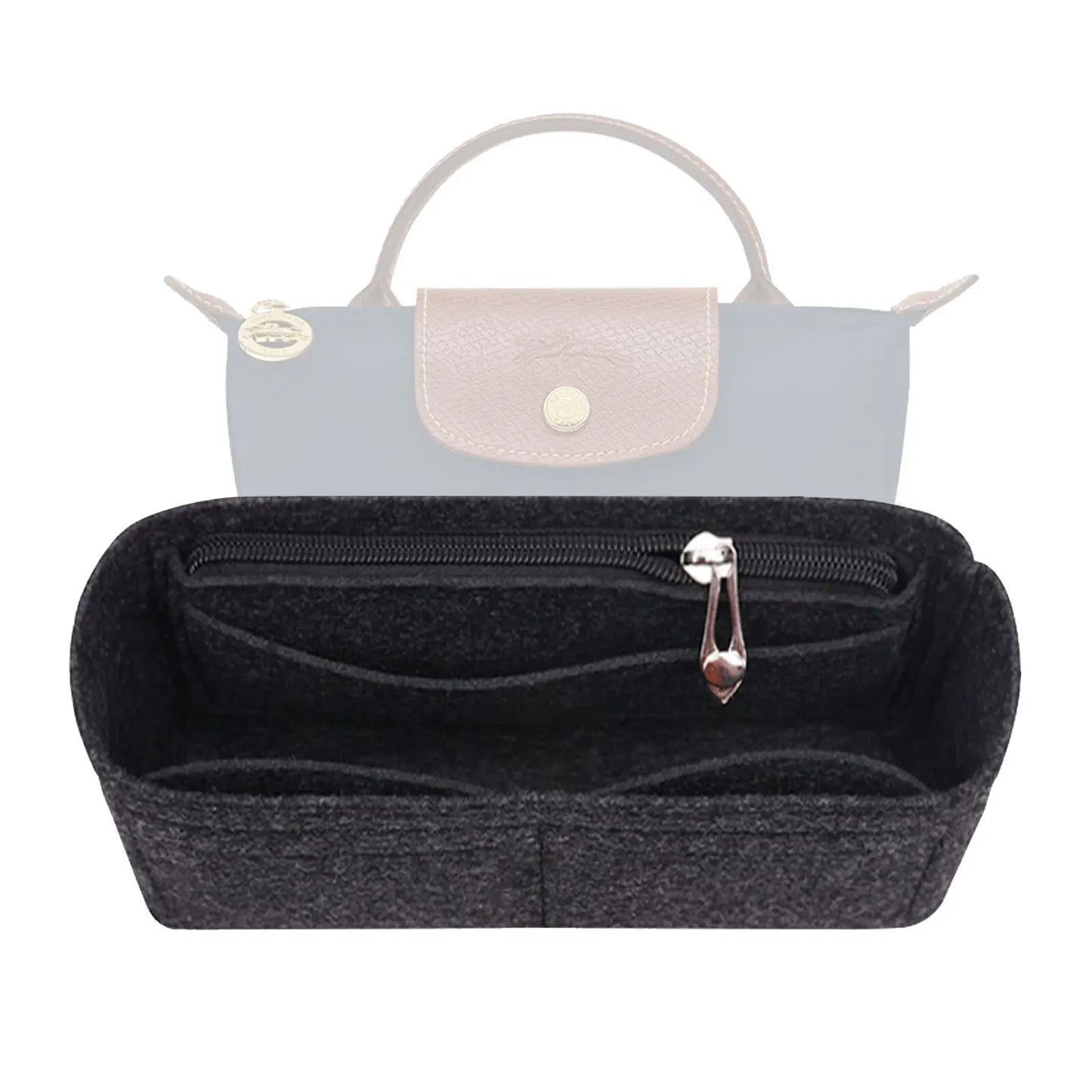Felt Insert Bag Organizer Bag In Bag For Handbag Purse Organizer for Longchamp Mini Shoulder Bag