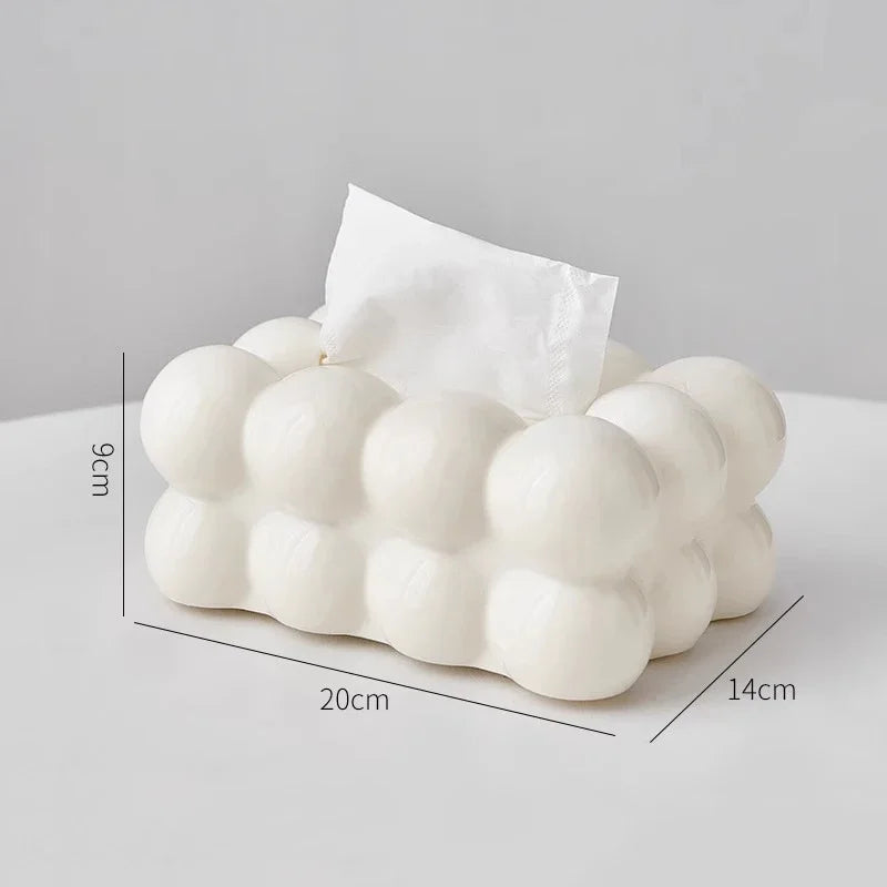 Cloud Design Tissue Boxes Storage Napkin Holder Paper Case Organizer Ornament Craft Desktop Tissue Holder Kitchen Tissue Box