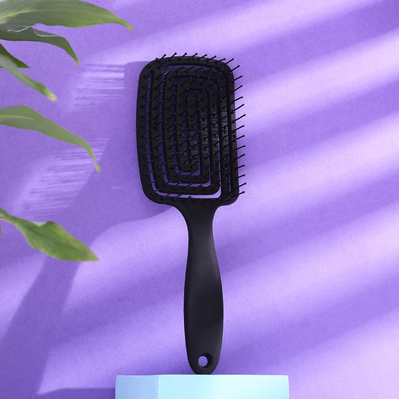 Square Hollow Massage Comb Massage Meridians Scalp Hair Styling Adjuster Quick Blow Dry Household Hair Tool