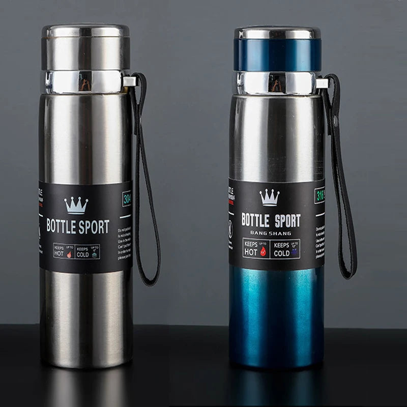 1L Thermal Water Bottle Keep Cold and Hot Water Bottle Thermos for Water Tea Coffee Vacuum Flasks Stainless Steel Thermos Bottle