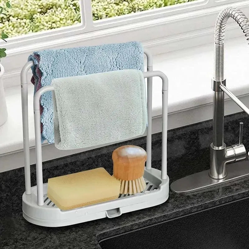 1/2/3PCS Kitchen Rag Drain Stand Kitchen Accessories Sink Drainage Shelf Sink Drain Storage Basket for Sponge Rag Wire Ball