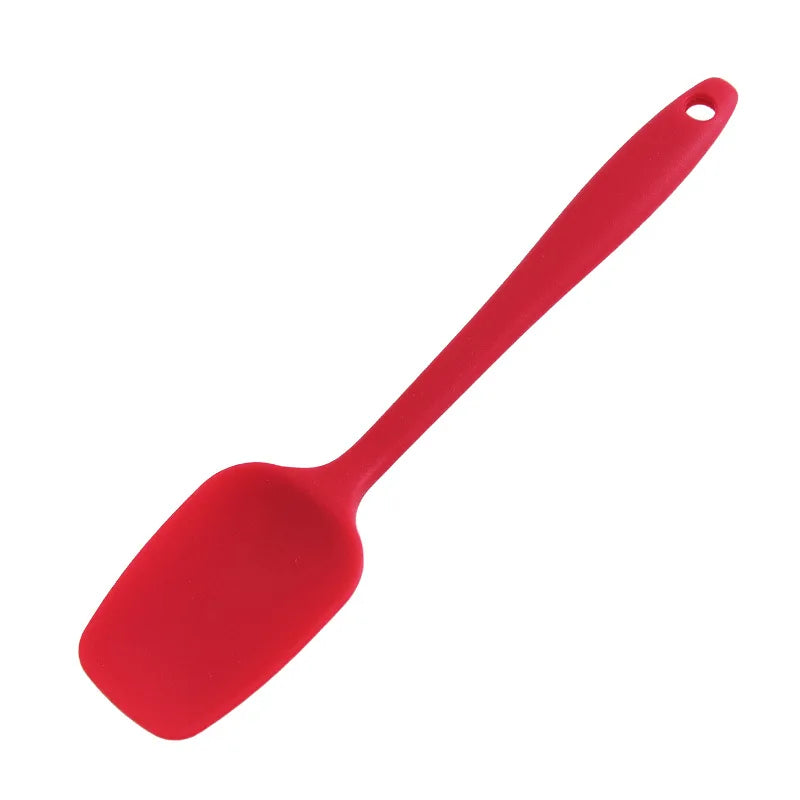 21CM Silicone Shovel Universal Heat Resistant Integrate Handle Spoon Scraper Spatula Ice Cream Cake Kitchen Tool Utensil