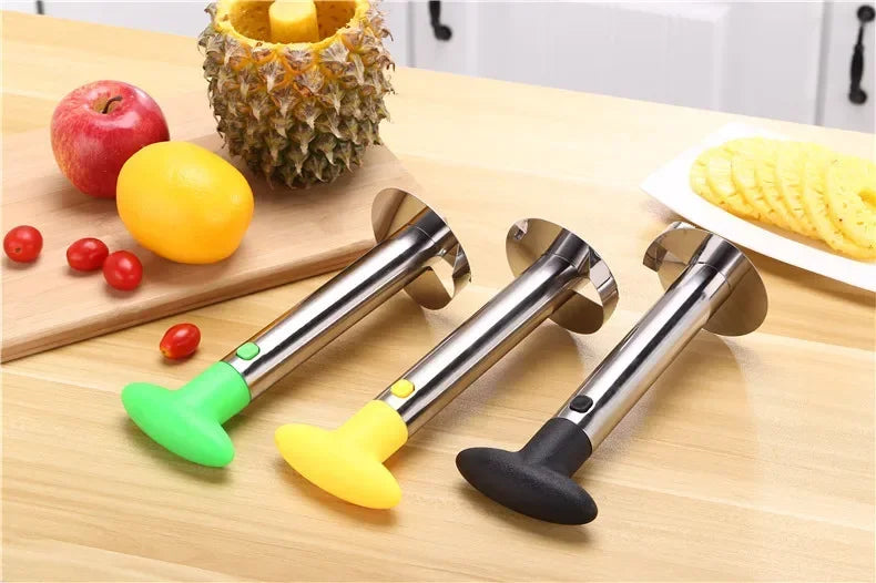 Pineapple Knife Cutter Stainless Steel Fruit Peeler Covered with Slicing Knives with Sharp Blades for Home and Kitchen Use