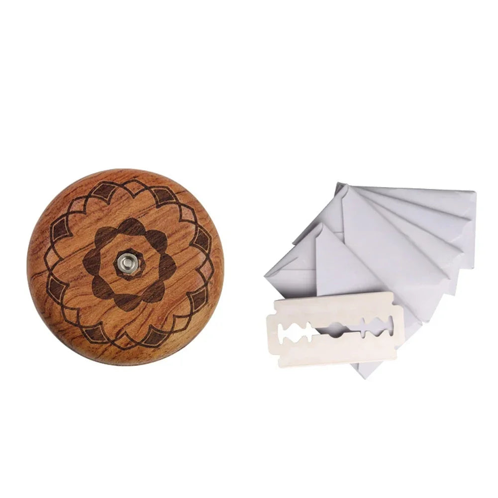 Bread Bakery Lame Tools Wooden Scraper Bread Knife/Slicer/Cutter Dough bakery stone Scoring Lame with Blades Arc Curved Knife1PC