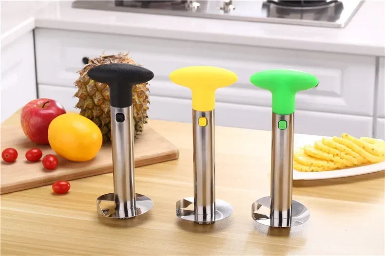 Pineapple Knife Cutter Stainless Steel Fruit Peeler Covered with Slicing Knives with Sharp Blades for Home and Kitchen Use