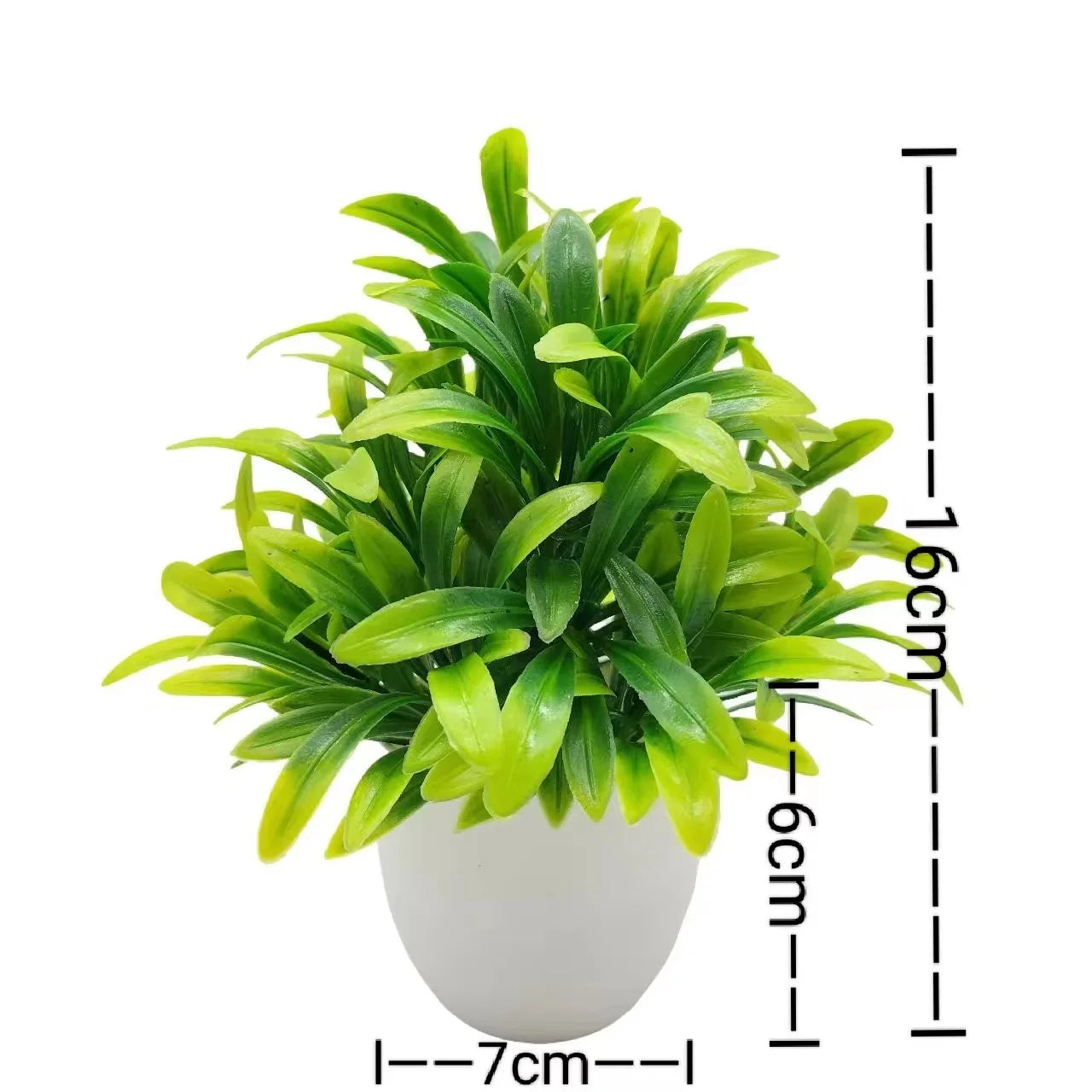 1pc Artificial Plants with Plastics Pots Perfect Greenery for Home DecorationsOffice Desk Living Room and Bedroom Decoration