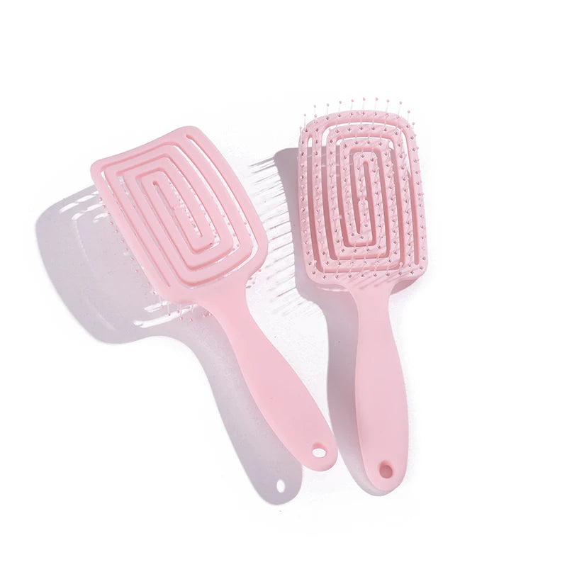 Square Hollow Massage Comb Massage Meridians Scalp Hair Styling Adjuster Quick Blow Dry Household Hair Tool