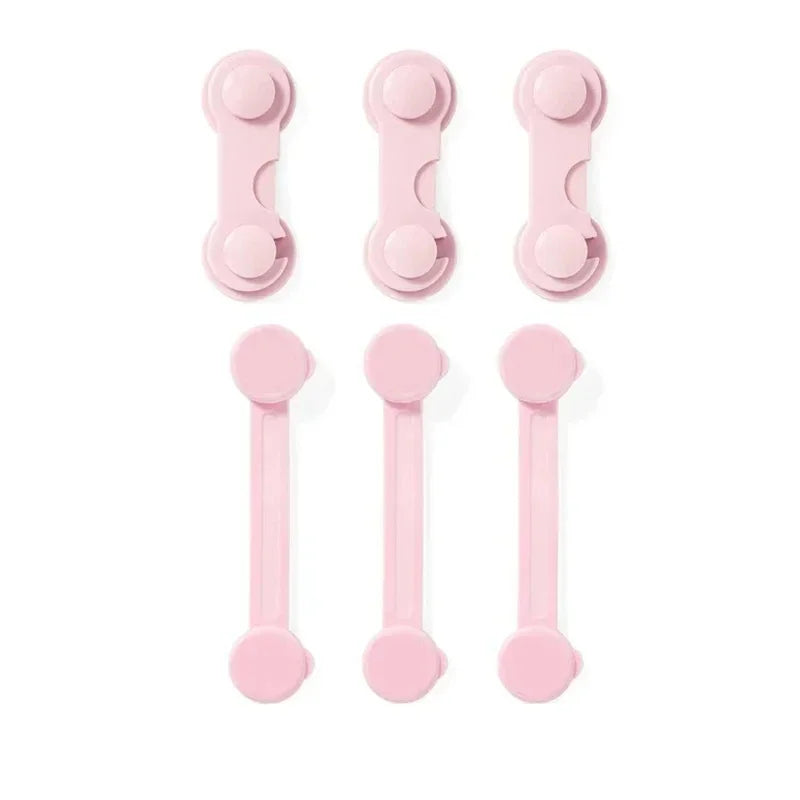 4/6Pcs/Lot Child Lock Protection Of Children Baby Drawer Anti-opening Cabinet Door Refrigerator Anti-pinch Safety Lock Buckle