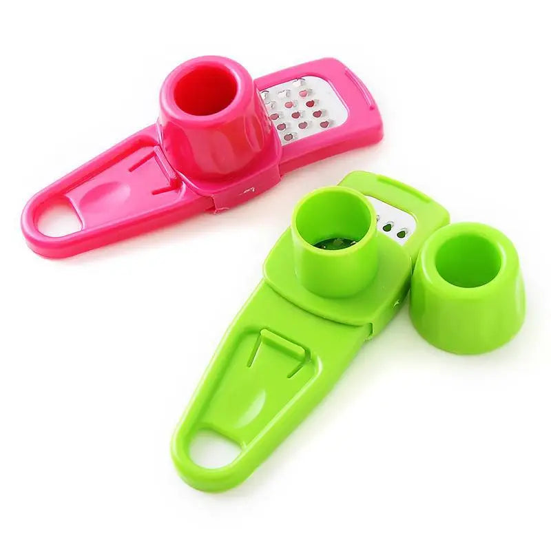 1PCS Garlic Crusher Press Multi-Functional Manual Ginger Garlic Grinding Grater Cutter Garlic Peeler Kitchen Tools