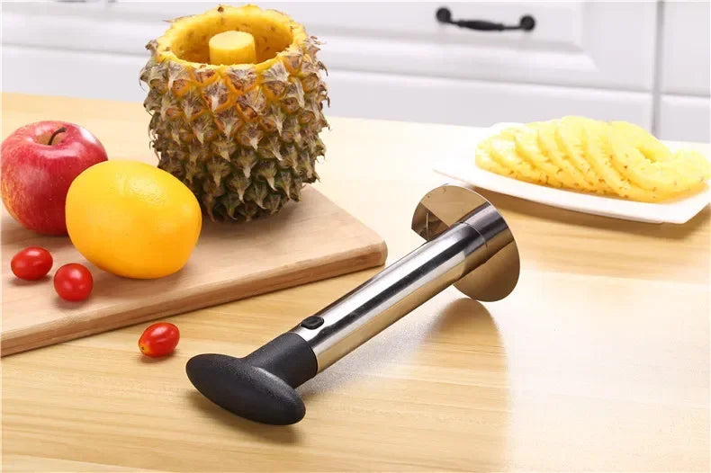 Pineapple Knife Cutter Stainless Steel Fruit Peeler Covered with Slicing Knives with Sharp Blades for Home and Kitchen Use