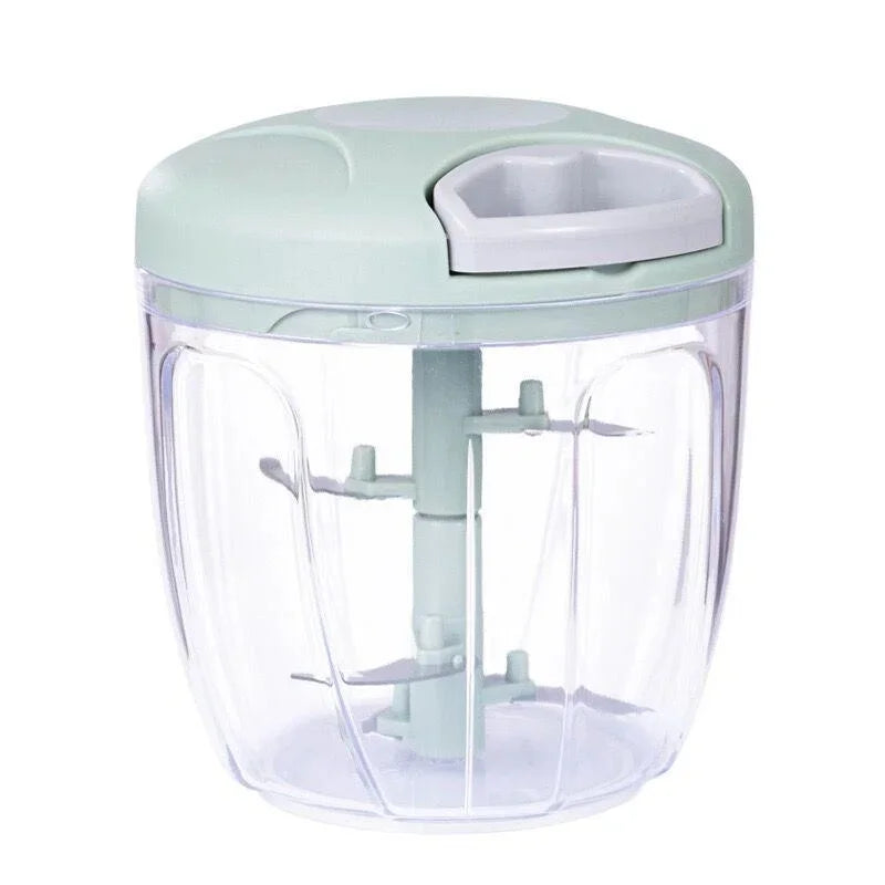 900ML Hand Chopper Manual Rope Food Processor Silcer Shredder Salad Maker Garlic Onion Cutter Kitchen Tool Accessories