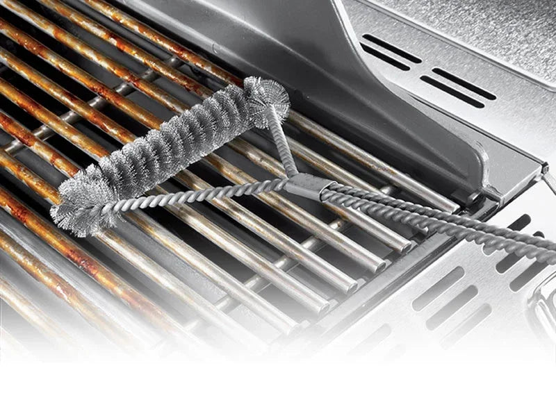 Barbecue Grill BBQ Brush Clean Tool Grill Accessories Stainless Steel Bristles Non-stick Cleaning Brushes Barbecue Accessories