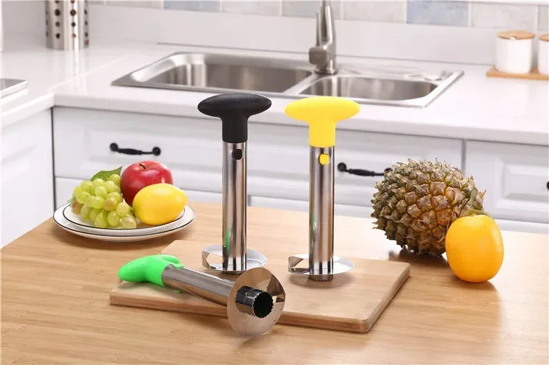 Pineapple Knife Cutter Stainless Steel Fruit Peeler Covered with Slicing Knives with Sharp Blades for Home and Kitchen Use