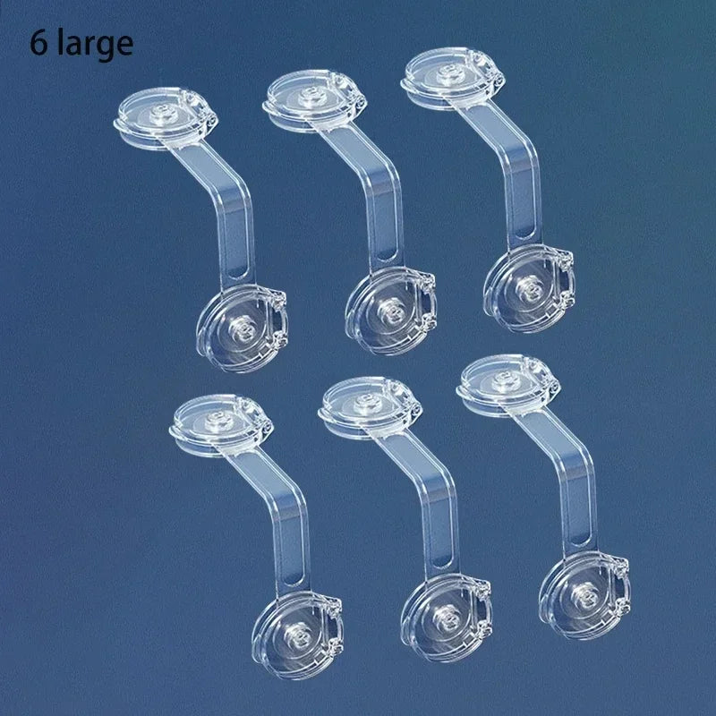 4/6Pcs/Lot Child Lock Protection Of Children Baby Drawer Anti-opening Cabinet Door Refrigerator Anti-pinch Safety Lock Buckle