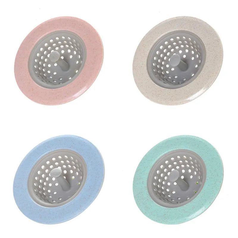 Silicone Anti-clogging Filter Portable Sink Strainer Bathroom Kitchen Tool for Drains Cover Hair Waste Plug Filter Strainer