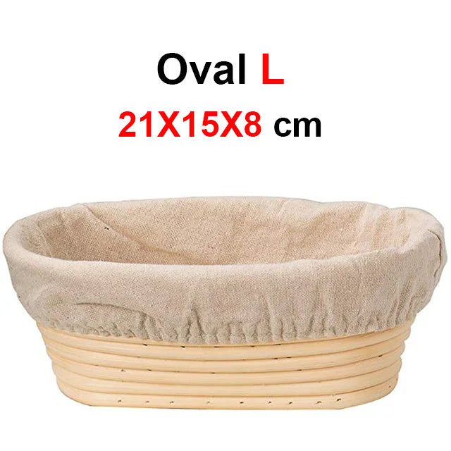 Handmade Rattan Bread Proofing Basket Natural Fermentation Sourdough Banneton Bread Basket Dough Rattan Wicker Baking Bowl