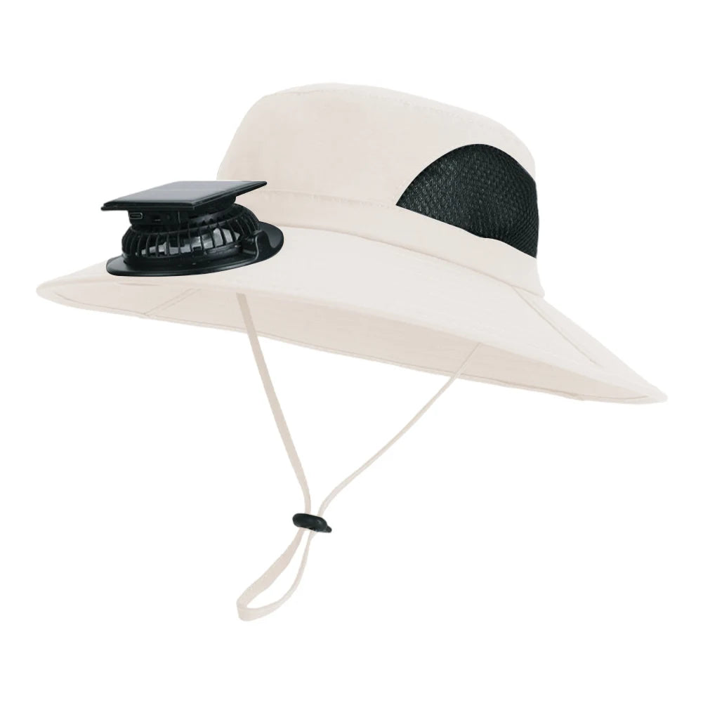 Solar Fan Hat Portable Sun Cap Summer hat USB Rechargeable Single/Dual Cooling Fan Fishing Hat Fisherman Hiking Mountaineering ﻿
