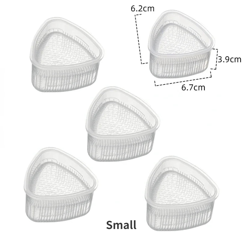 2/5pcs Plastic DIY Sushi Mold Onigiri  Triangular Rice Ball Food Press Mould Sushi Maker Tool Kimbap Bento Kitchen Accessories