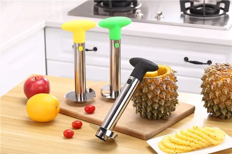 Pineapple Knife Cutter Stainless Steel Fruit Peeler Covered with Slicing Knives with Sharp Blades for Home and Kitchen Use