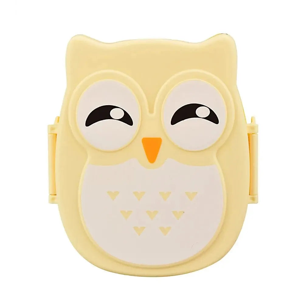 1Pc Owl Shaped Lunch Box With Compartments Lunch Food Container With Lids Almacenamiento Cocina Portable Bento Box For Kids