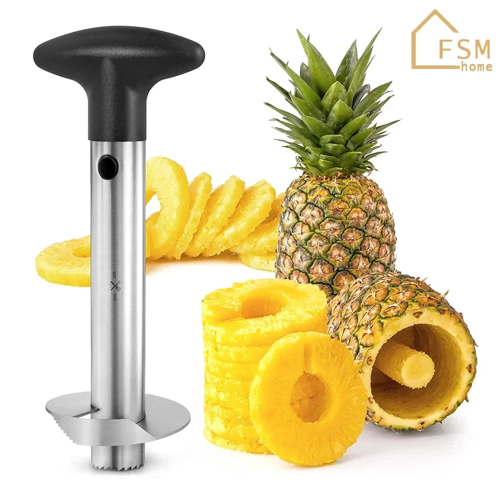 Pineapple Knife Cutter Stainless Steel Fruit Peeler Covered with Slicing Knives with Sharp Blades for Home and Kitchen Use