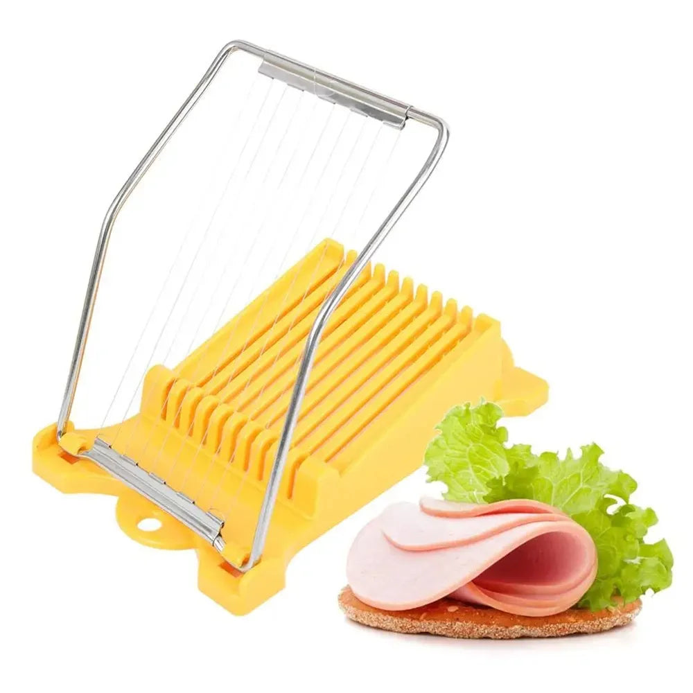 Luncheon Meat Egg Cutter Stainless Steel Multi Function Food Banana Cheese Strawberry Slicer Kitchen Gadget