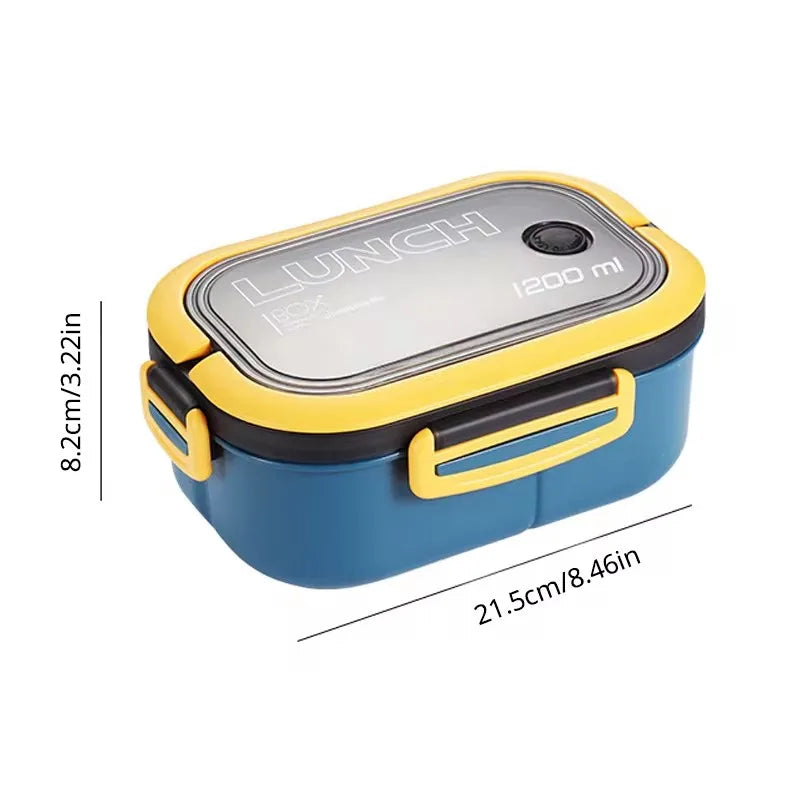 Kitchen Supplies: Single-layer, Double-layer Portable Fruit Food Box, Lunch Box with Fork Spoon and Spoon Preservation Box