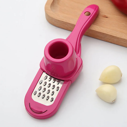 1PCS Garlic Crusher Press Multi-Functional Manual Ginger Garlic Grinding Grater Cutter Garlic Peeler Kitchen Tools