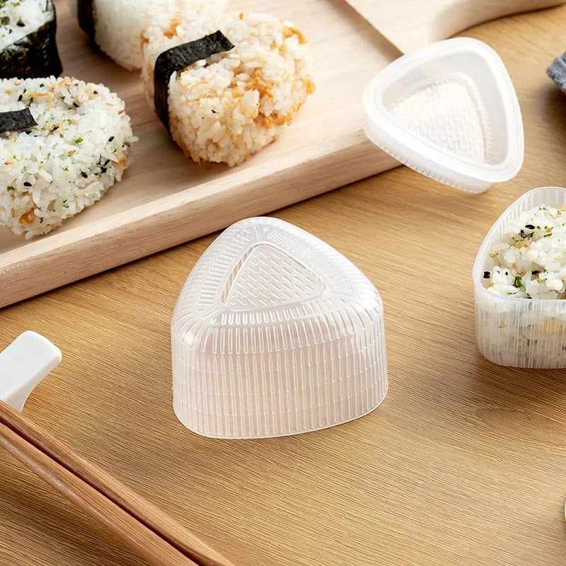 2/5pcs Plastic DIY Sushi Mold Onigiri  Triangular Rice Ball Food Press Mould Sushi Maker Tool Kimbap Bento Kitchen Accessories