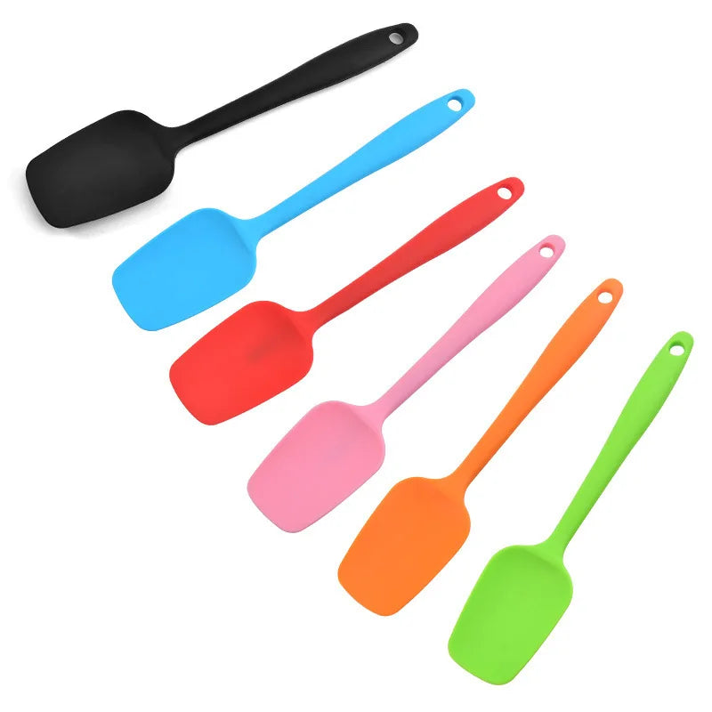 21CM Silicone Shovel Universal Heat Resistant Integrate Handle Spoon Scraper Spatula Ice Cream Cake Kitchen Tool Utensil