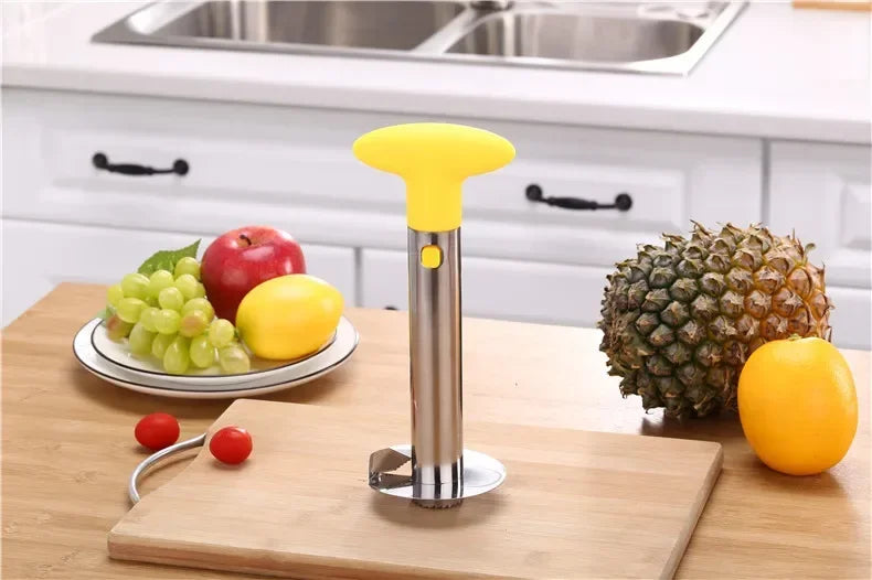 Pineapple Knife Cutter Stainless Steel Fruit Peeler Covered with Slicing Knives with Sharp Blades for Home and Kitchen Use