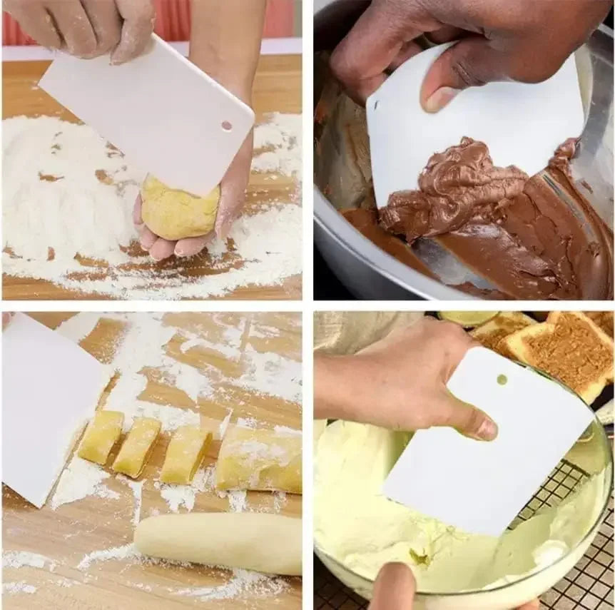 Multipurpose Dough Cutter Bowl Scraper for Bread Dough Fondant Cake Cream Spatula DIY Pastry Cutters Scrapers Kitchen Baking Kit