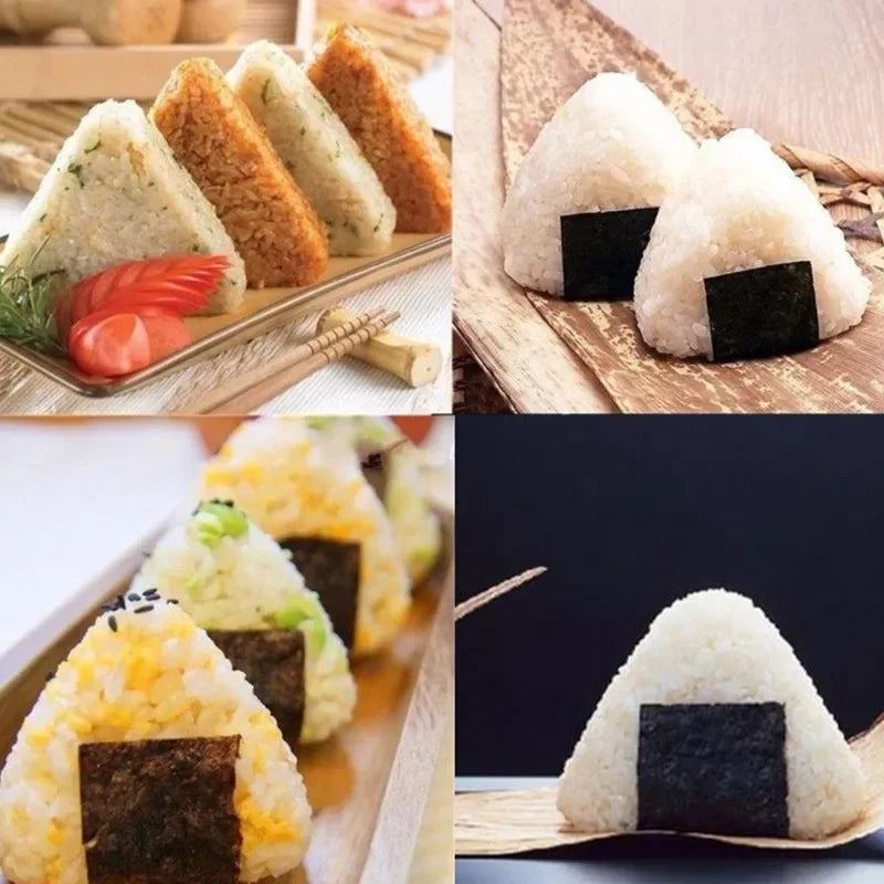 2/5pcs Plastic DIY Sushi Mold Onigiri  Triangular Rice Ball Food Press Mould Sushi Maker Tool Kimbap Bento Kitchen Accessories