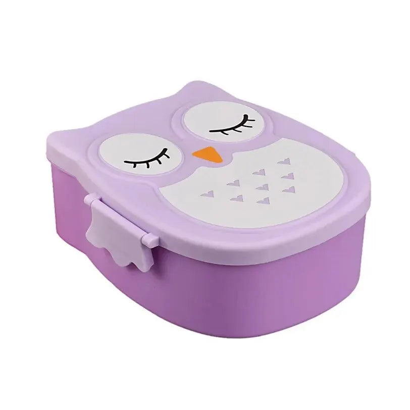 1Pc Owl Shaped Lunch Box With Compartments Lunch Food Container With Lids Almacenamiento Cocina Portable Bento Box For Kids