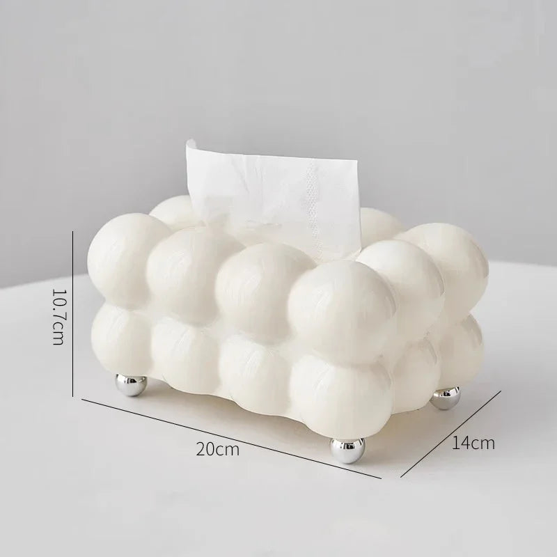 Cloud Design Tissue Boxes Storage Napkin Holder Paper Case Organizer Ornament Craft Desktop Tissue Holder Kitchen Tissue Box